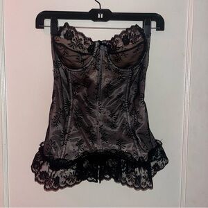 Victoria's Secret Black Lace Corset